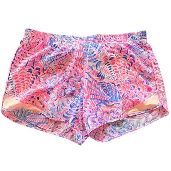 Lilly Pulitzer Luxletic 4” Runaround Shorts Size Large - Picture 2 of 9